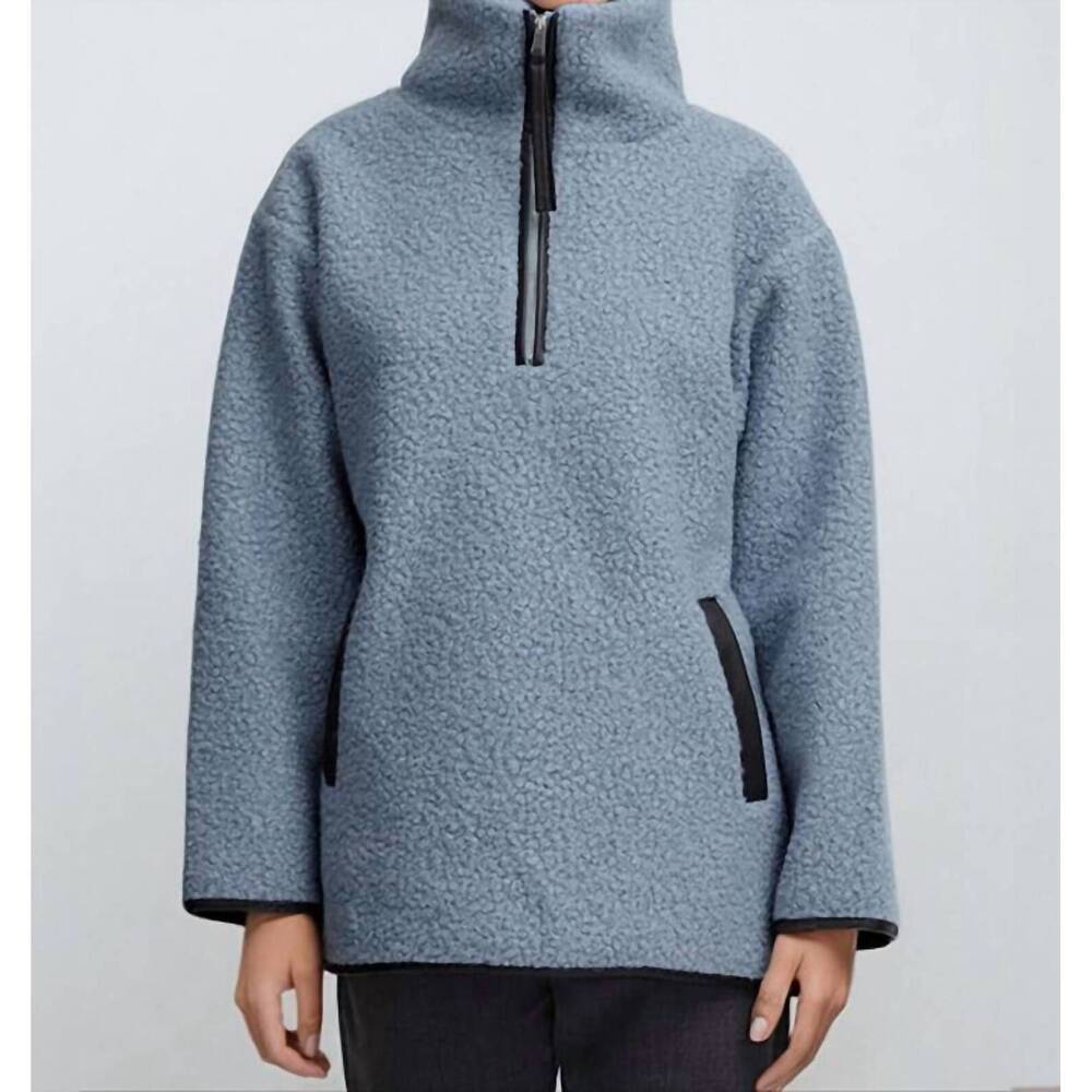 NEW B.YOUNG cidan 1/2 zip pullover in blue